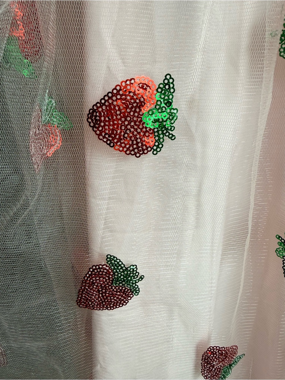 Strawberry Sequin Midi Dress - Picture 5 of 8
